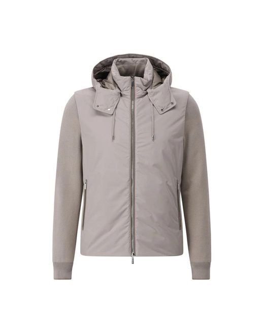 Moorer Gray Light Jackets for men