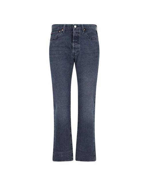 Levi's Jeans ,Blauw ,501 Original Stretch in het Blue voor heren