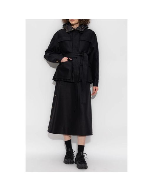 Moncler Jassen ,Zwart ,Polyester Jas Essalois in het Black