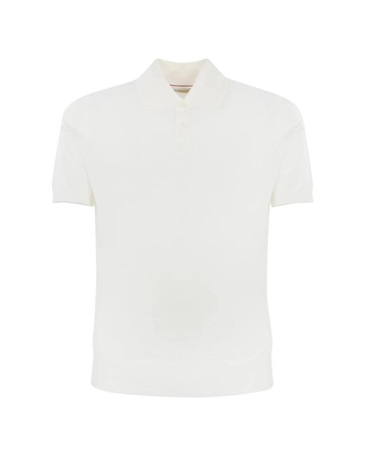 Brunello Cucinelli White Polo Shirts for men