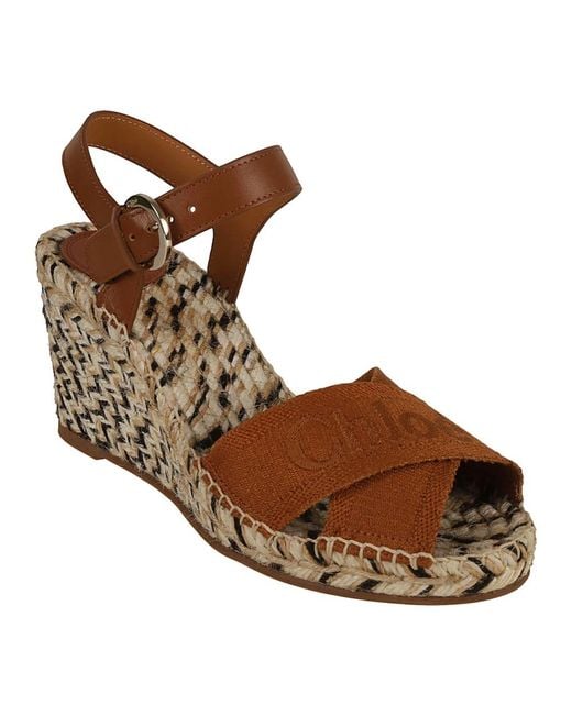 Chloé Brown Wedges