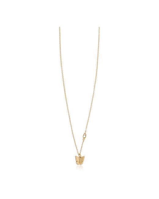 COACH White Butterfly Necklace