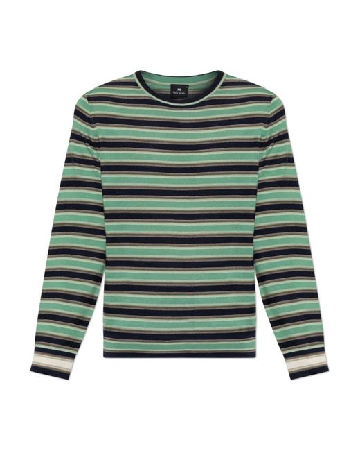 Paul Smith Wool Sweater in het Green voor heren