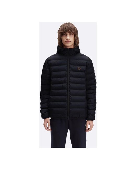 Fred Perry Winter Jassen in het Blue voor heren