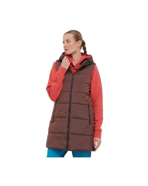 Jack Wolfskin Eisbach Vest in het Red
