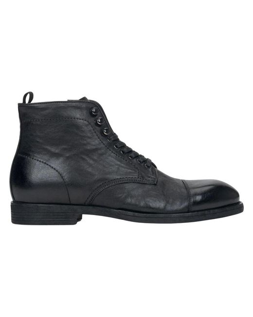 ESTRO Black Lace-Up Boots for men