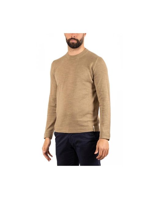 Brooksfield Natural Round-Neck Knitwear for men