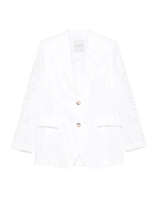 Ermanno Scervino Mf010 Giacca in het White