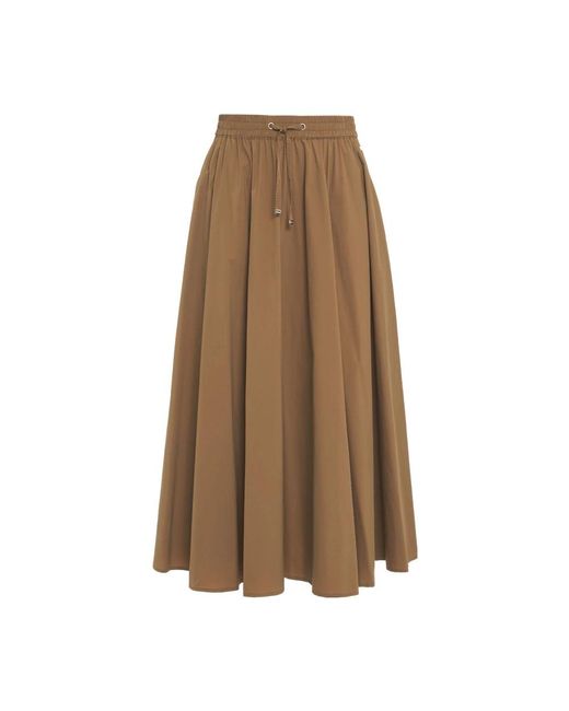Herno Brown Midi Skirts