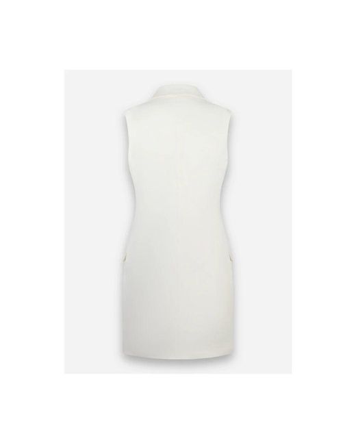 Elisabetta Franchi White Short Dresses