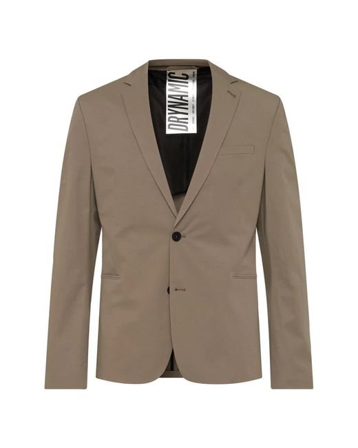 Drykorn Jassen ,Bruin ,Katoen Stretch Bruine Slim-Fit Blazer in het Green voor heren