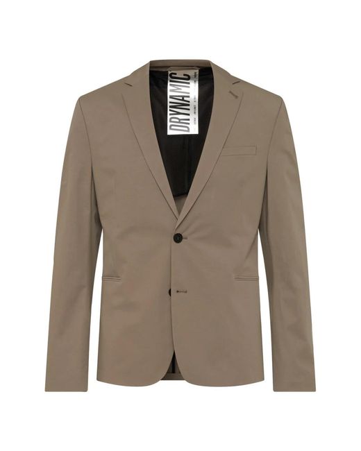 Drykorn Jassen ,Bruin ,Katoen Stretch Bruine Slim-Fit Blazer in het Green voor heren