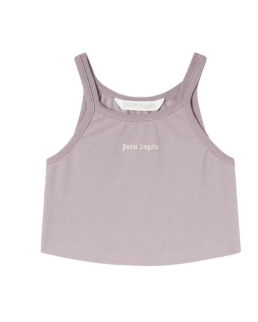 Palm Angels Purple Sleeveless Tops