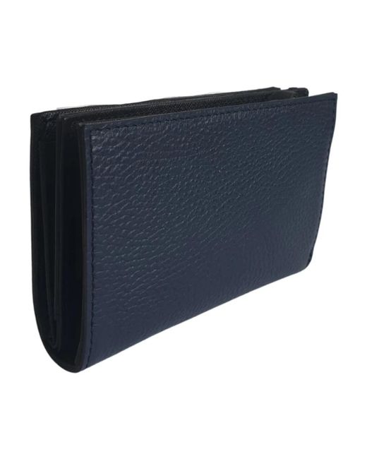 Gabs Accessoires ,Blauw ,Leer Blauwe Leren Portemonnee Gmoney 14 in het Blue