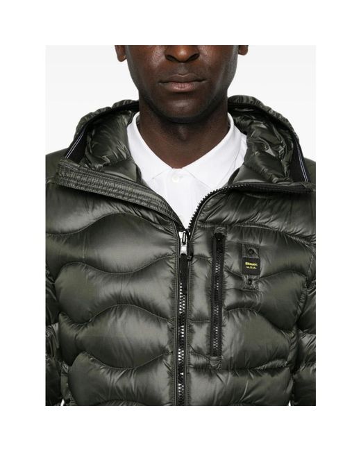 Winter Jackets Blauer de hombre de color Green