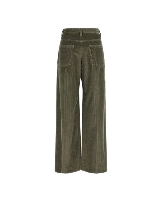 Brunello Cucinelli Green Wide Trousers