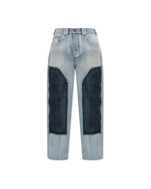Balenciaga Blue Jeans Mit Vintage-Effekt