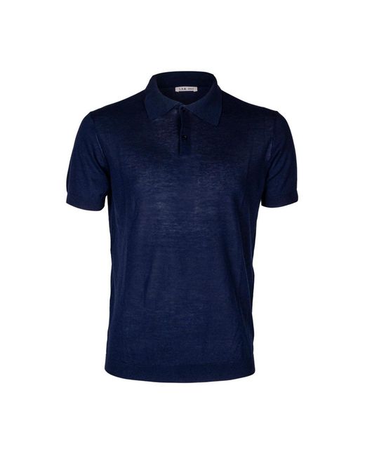 L.b.m. 1911 Blue Polo Shirts for men