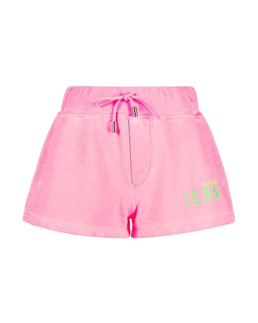 DSquared² Pink Short Shorts