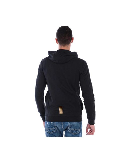 EA7 Sweatshirt Hoodie Met Ritssluiting in het Blue voor heren