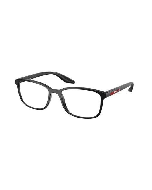 Prada Ps 07Rv Optical Frame in het Black voor heren