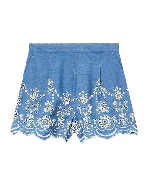 Mc2 Saint Barth Blue Short Skirts