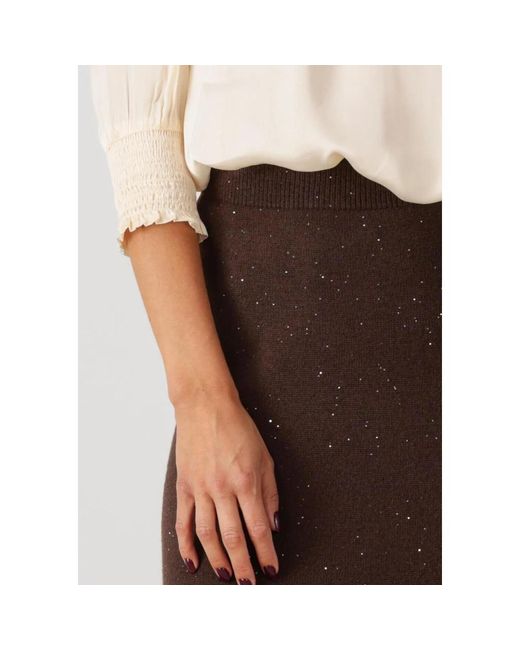 Liu Jo Brown Eleganter Maxi-Rock Für Frauen