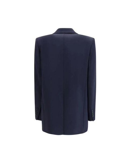 Max Mara Getailleerde Triacetaat Blazer in het Blue