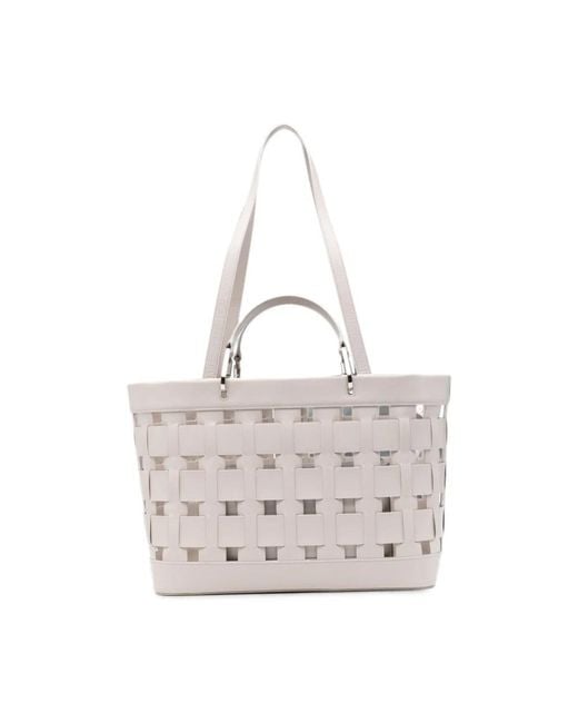 Emporio Armani Gray Shopping Bags