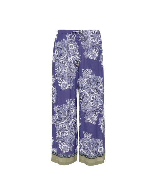 Etro Blue Wide Trousers
