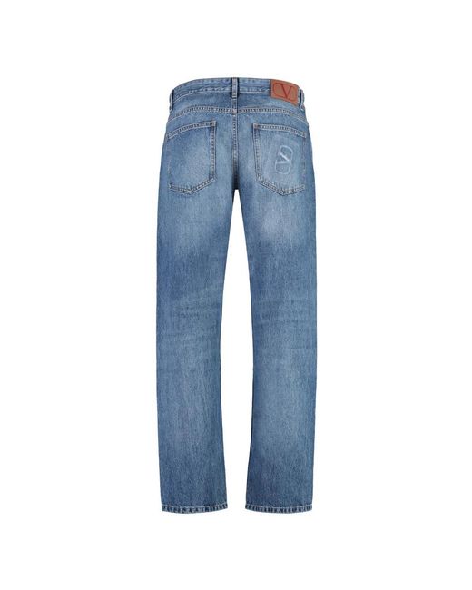 Valentino Garavani Blue Straight Fit Jeans for men