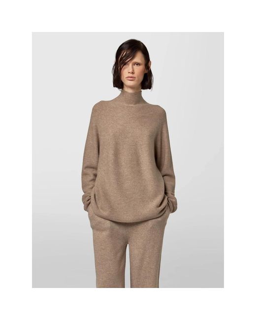 Alpha Studio Brown Rollkragen Strickpullover