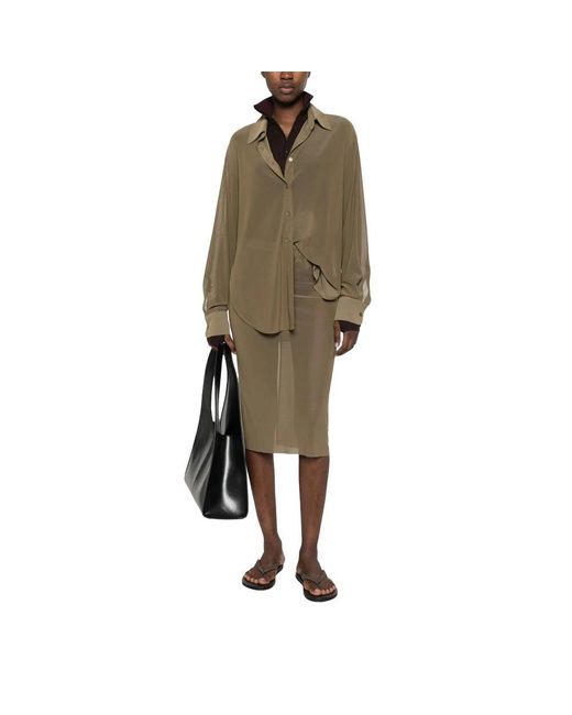 Frankie Shop Green Midi Skirts