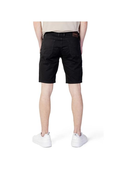 Jeckerson Black Casual Shorts for men