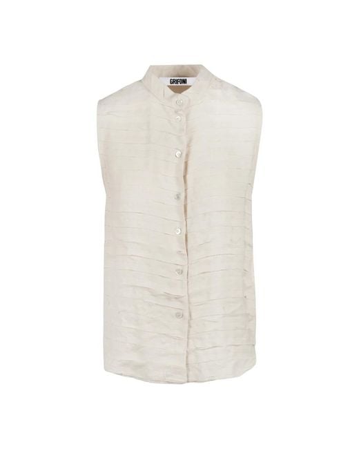 Sleeveless Tops Grifoni en coloris White
