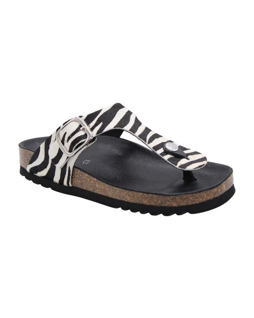 Scholl Black Teenslipper