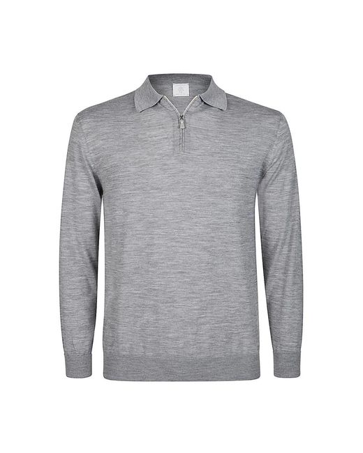 Eleventy Gray Polo Shirts for men