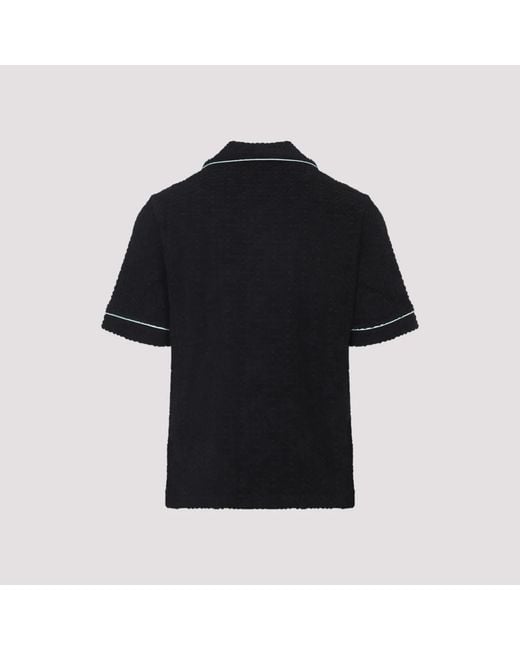 Short Sleeve Shirts Casablanca de hombre de color Black