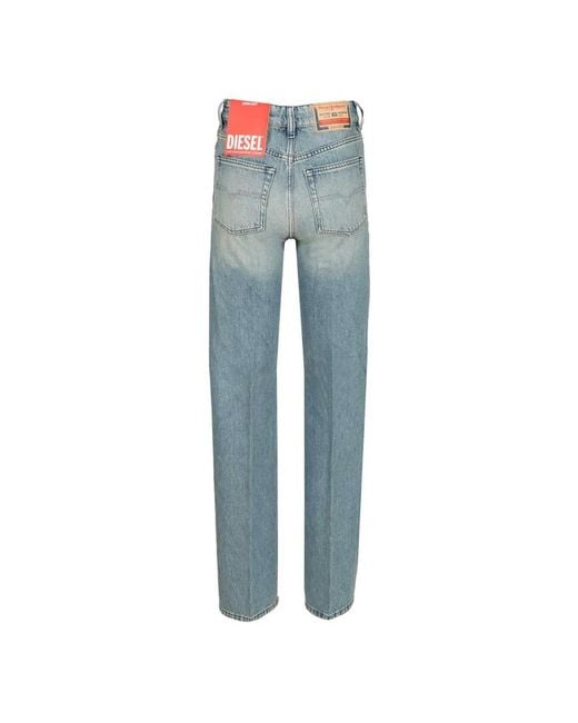 DIESEL Blue Straight Fit Jeans