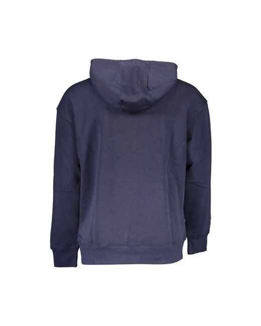 Tommy Hilfiger Blauer Herrenpullover Mit Kapuze Logo in Blue für Herren