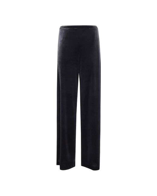 Emporio Armani Straight Trousers in Blue | Lyst
