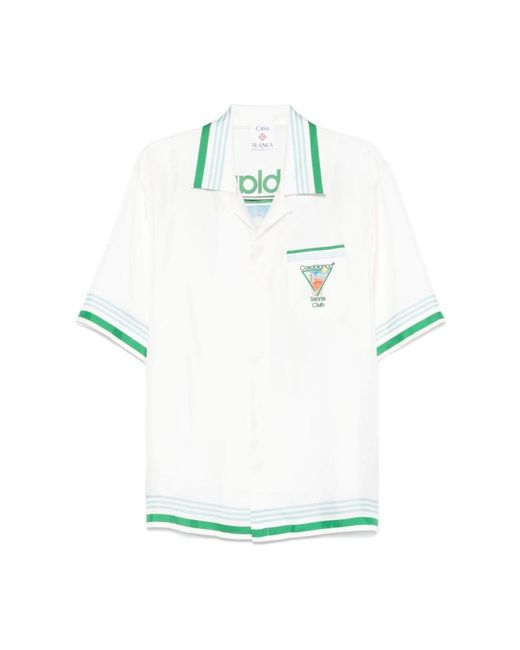 Short Sleeve Shirts Casablanca de hombre de color White