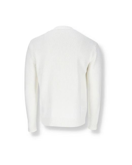 Balmain Pullover von Cotton Logo in White für Herren