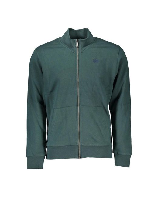 La Martina Green Zip-Throughs for men