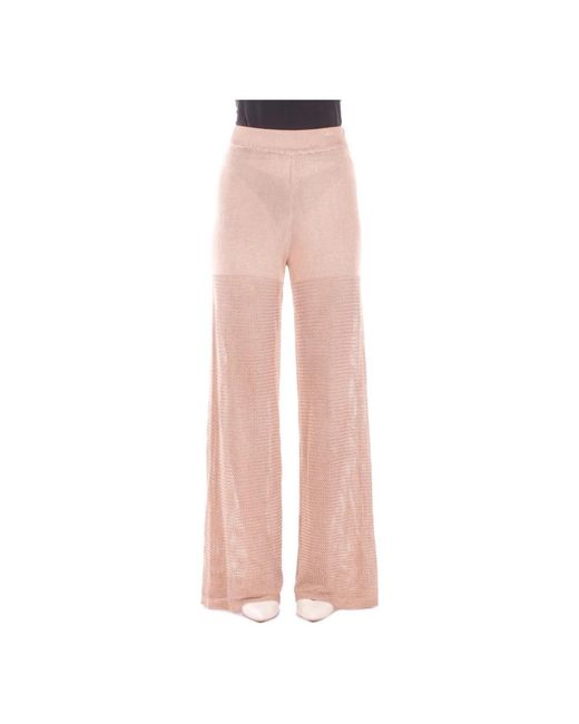 Blugirl Blumarine Pink Wide Trousers