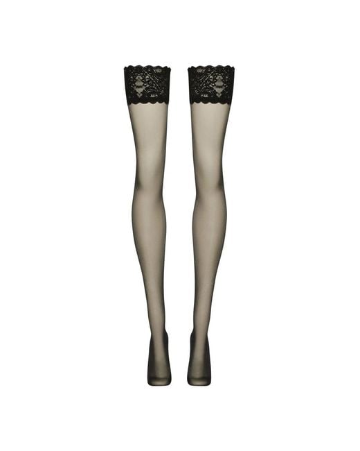 Wolford Black Satin Touch 20 Stay-Up