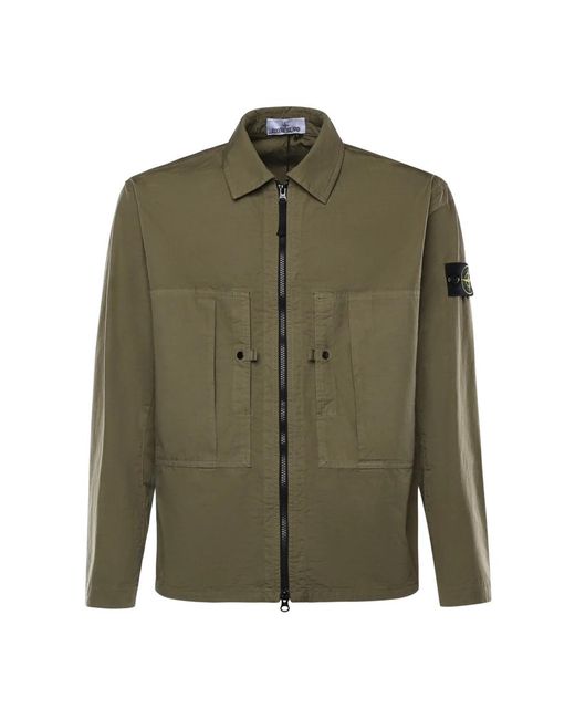 Stone Island Green Light Jackets for men