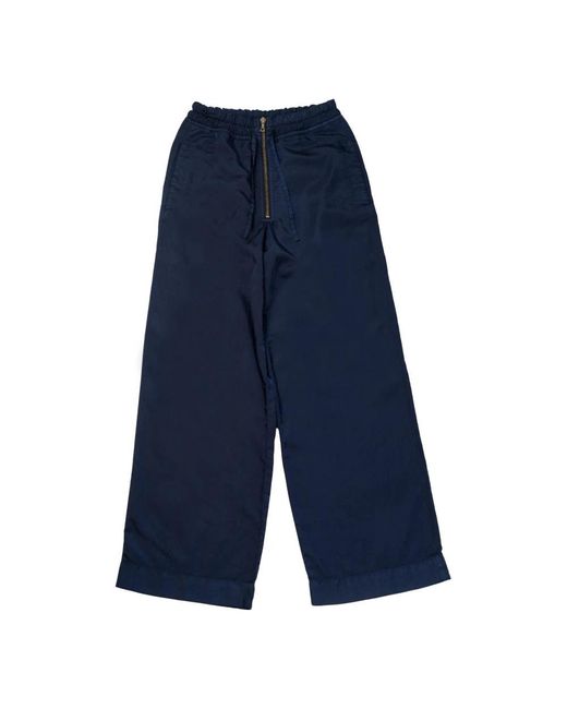 Dries Van Noten Blue Wide Trousers for men
