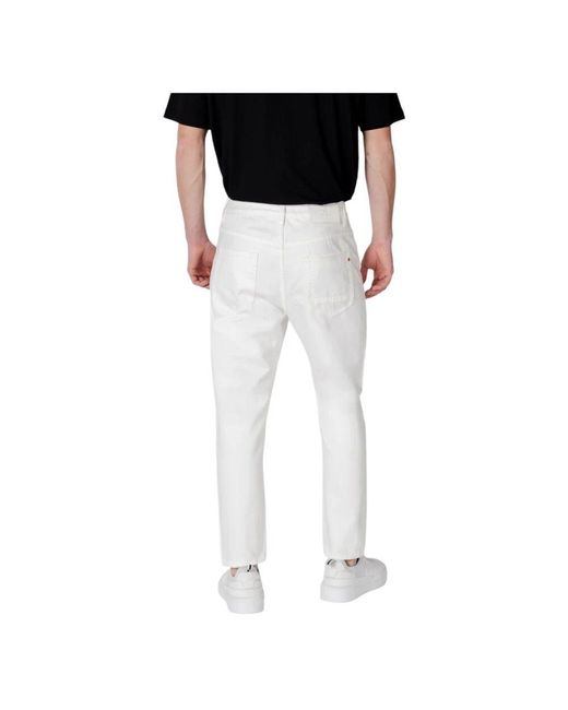 Slim-Fit Jeans di Gianni Lupo in Black da Uomo