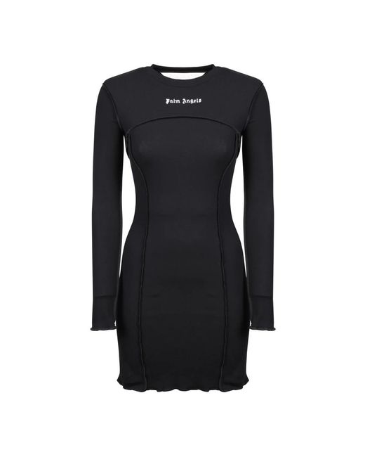 Palm Angels Black Short Dresses